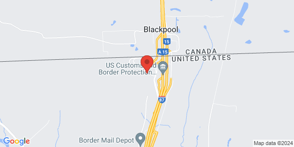 NEXUS interview location map for Champlain NEXUS and FAST (YJN)