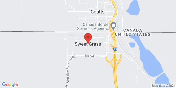 NEXUS interview location map for Sweetgrass NEXUS and FAST (SBX)
