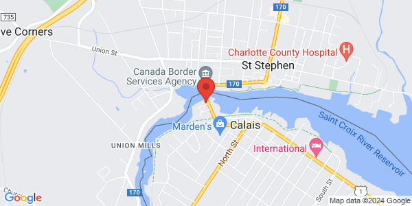 NEXUS interview location map for Calais Enrollment Center (PNN)